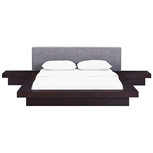 Modern Contemporary Urban Design Three PCS Queen Size Bedroom Bed