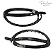 Parcelona French Plain Oval Large Ponytail Holder Metal Free Hair Clip Barrette (Glossy Black)