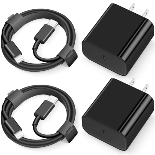 Image of 20260420 2Pack Coreykin for iPhone 14 Charger USB C Wall Charger with 6FT Charging Cable - Black