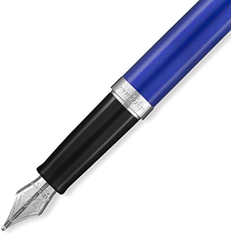 Waterman Hemisphere Deluxe Fountain Pen | Blue Wave Lacquer | Fine Nib | Blue Ink | Gift Box