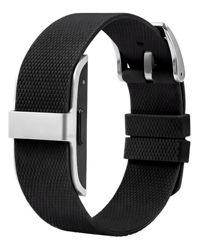 BlackPro Silicone Band Compatible with Hume Band Replacement, Soft Adjustable Wristband for Secure Daily Wear Men Women (Black)
