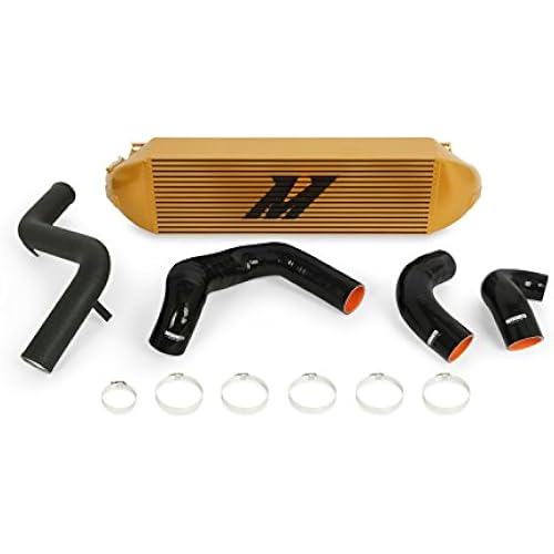 Mishimoto MMINT-FOST-13KBGD Performance Intercooler Kit Compatible With Ford Focus ST 2013-2018 Gold