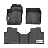 WeatherTech Custom Fit FloorLiners for Nissan Rogue - 1st & 2nd Row (4417701-4416442), Black