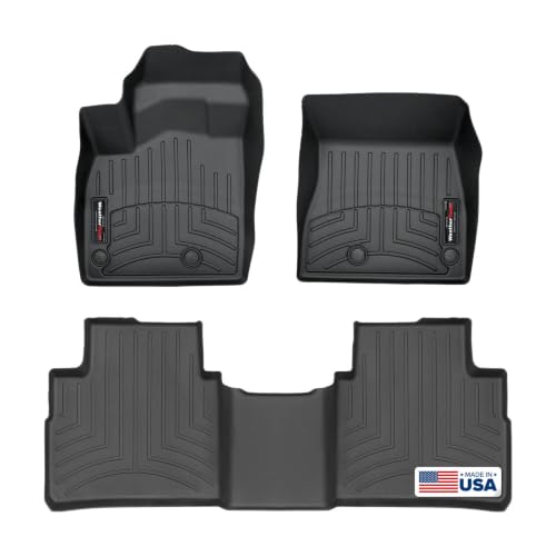 WeatherTech Custom Fit FloorLiners for Nissan Rogue - 1st & 2nd Row (4417701-4416442), Black