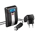 Produktbild Hama Akku Ladegerät inkl. USB Anschluss (Akkus und EIN weiteres Gerät, wie Handy o. Digitalkamera, über die Steckdose oder den Zigarettenanzünder im Auto Laden, für Lithium Ionen und NiMH Akkus)