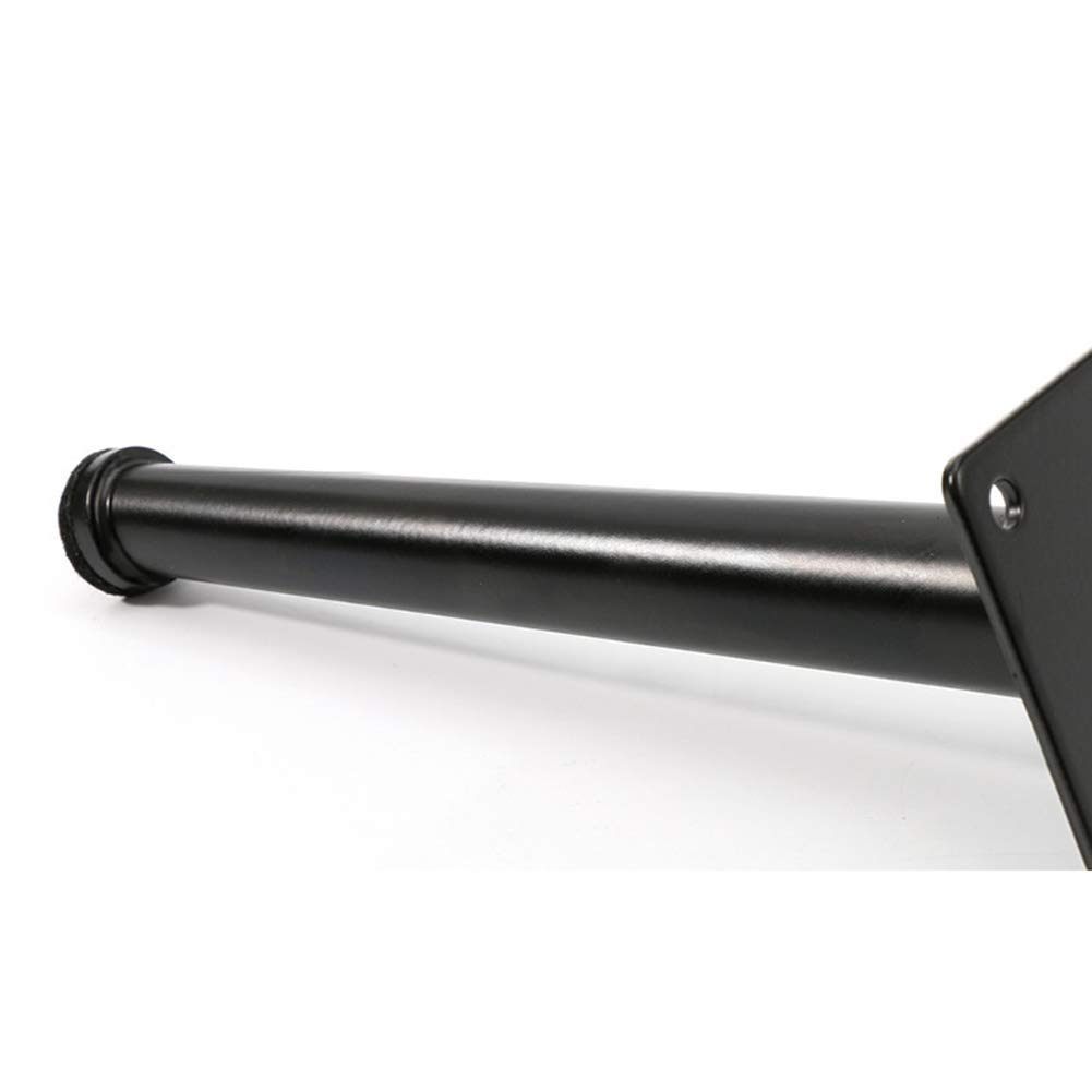 Furniture legs Mobiliario Moderno Minimalista Negro Patas x4, otomano sofá Mesa de café pies de Metal, Protector de Fieltro, 20 cm de Altura