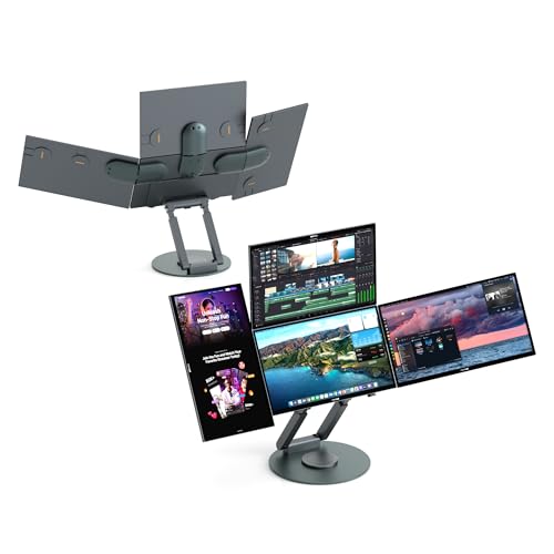 WiseeLAB|Wisee Cockpit Monitor マルチモニター環境 4〜5画面マルチディスプレイ環境 macOS・Windows対応 USB-C接続 マルチタスク向けワークスペース拡張 (4画面, 15.6インチ)