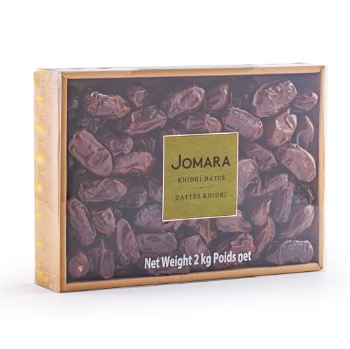 Jomara Khidri Whole Dates 4.4 lbs / 2kg – No Sugar Added, Natural Dried Dates from Saudi Arabia, High Fiber and Antioxidants, Vegan, Gluten Free, Paleo - Thumbnail 3