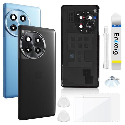 Vitre Arrière OnePlus 12R CPH2585 Qualité Originale Noir avec Lentille Caméra