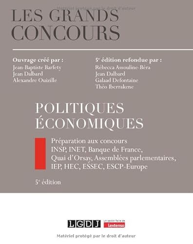 Politiques économiques: Préparation aux concours INSP, INET, Banque de France,