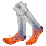 Svpro Calcetines eléctricos Recargables,Calcetines a batería de 4000mAh para Hombres y...
