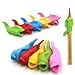 Pencil Grips for Kids,Firesara 10 Pcs Silicon Ergonomic Fish Style and colored Pen Training Grip Holder and Aid For children or Kindergarten or toddler or Adults