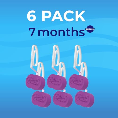Infiniti Clean Toilet Bowl Cleaner Rim Hanger, 6 Count Automatic Bowl Toilet Cleaner, Cleans and Freshens Toilet Bowl, 7 Month (Lavender) by Infiniti Clean - Used condition - Image 8
