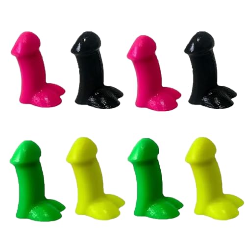 8 Pcs Prank Tire Valve Stem Caps, Tire Air Caps Wheel Accessories Universal for Cars,Trucks,Motorcycles,SUV (4 Colors)