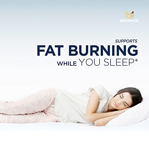 Bmvinvol Night Time Fat Burner 120Capsules, 12-In-1 Powerful Blend Of Green Tea, Ceylon Cinnamon, Green Coffee Bean, Garcinia Cambogia, White Kidney Bean, Lemon Balm, Passion Flower #TOP1