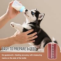 Puppy Kitten Nursing Bottle 5oz - Small Animal Feeding Kit with Nipples | Hand Feeding Supplies for Puppies, Kittens, Rabbits, Ferrets & Newborn Pets — image 4