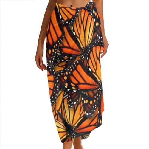 SWEET TANG Unique Headband Neck Scarf, Women & Girl Elegant Chiffon Shawls Wraps Beach Cover Up3