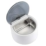 【Multifunción】: limpiador ultrasónico ideal para joyas, gafas, anillos, pendientes, pulseras, monedas, gafas, accesorios de lentes de contacto, llaves, diamantes, objetos de plata, insignias metálicas, relojes de relojes, relojes impermeables, cabezales de afeitar, cuchillas de afeitar, prótesis dentales, peines, cepillos de dientes, tenedores, cuchillos, cucharas, etc.