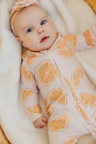 Image of Copper Pearl Zip-Up Footie Baby Pajamas - Soft Newborn Onesies for Boys & Girls, Tag-Free with Two-Way Zipper Baby Sleepers for Newborn - 24 Months, Cutie