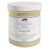 Michael Harding, Non-Absorbent Acrylic Primer, Titanium Buff, 500ml, NAAPTB5