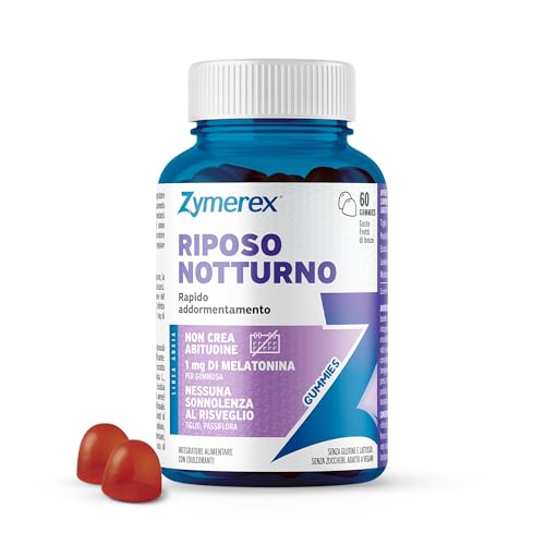 Zymerex RIPOSO NOTTURNO Gummies | 60 gommose | Rapido addormentamento