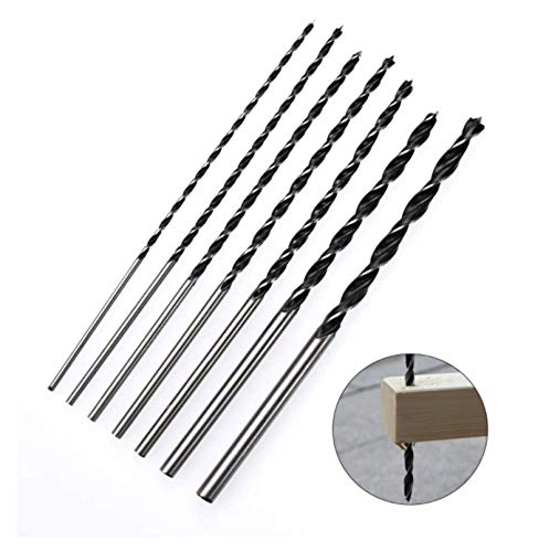 Holzbohrer-Set,Für Spiralbohrer/Bohrhammer,Für Verlängerungsgurtaufhängung,300 Mm (4/5/6/7/8/10 / 12 Mm,7 Stück)