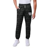 Ultra Game NFL Official Youth Super Soft Supreme Jogger Sweatpants, Las Vegas Raiders, Black Snow, 8