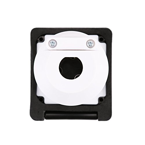 Epicord RV Power Inlet 125V 30 AMP Power Plug Twist Lock Inlet with 3 Stainless Steel Pins and Screws (30A Inlet-Black)