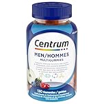Centrum Men MultiGummies, Multivitamins/Minerals Gummies, Cherry, Berry, and Apple Flavours, 130 Count (Packaging May Vary)