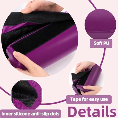 Covzoe Gymnastics Bar Pad, Protective Foam Mat Sleeve for Uneven Bars, Parallel Bars, Horizontal Bar, Ballet Bar, Gymnast Gift, Purple - Thumbnail 3