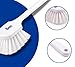 Bon Gong Brush with Clear Plastic Bristles and 20 in. Plastic Handle, Acid-Resistant Stiff Scrub Brush with 2 in. Trim for Masonry Cleaning, Concrete Prep & Surface Treatment