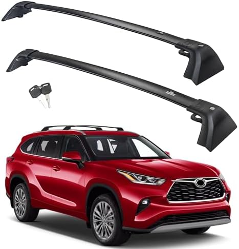 Autekcomma Lockable Roof Rack Crossbar Fits 2020-2026 Toyota High...