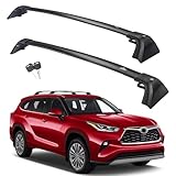 Autekcomma Heavy Duty Roof Rack Crossbar Fits for 2020-2026 Toyota Highlander XLE/XSE/Limited/Platinum/Hybrid, (Not Fit Highlander L/LE/LE HYBRID), Anti Theft Mechanism Lock Max 260 lbs for Snowboards