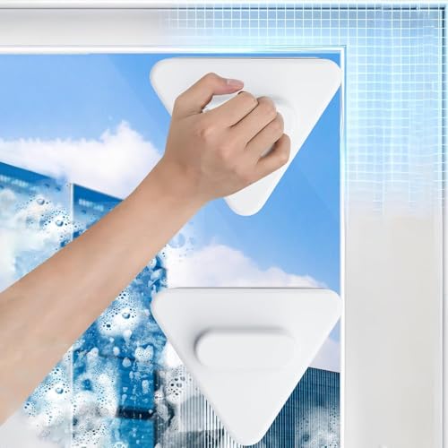 Image of Magnetic Window Cleaner Tool,Windshield Cleaner Tool Magnetic,Double-Sided Cleaner Glass Tool, High Rise and Car,Magnetic Windshield Cleaner for High Rise, Car Glazed