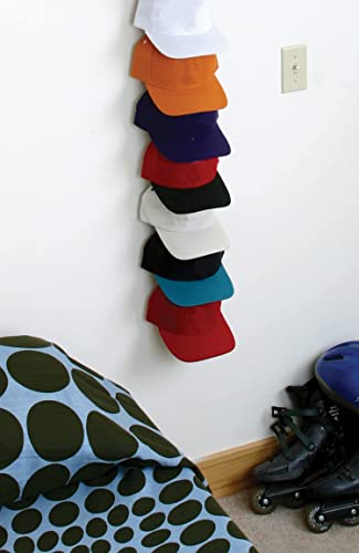 Perfect Curve Cap Rack18 System – Hat Racks For Baseball Caps | Hat Organizer For Closet | Over Door Hanger | Over Door Organizer | Six Clips Hold Up To 18 Caps | Black #TOP2