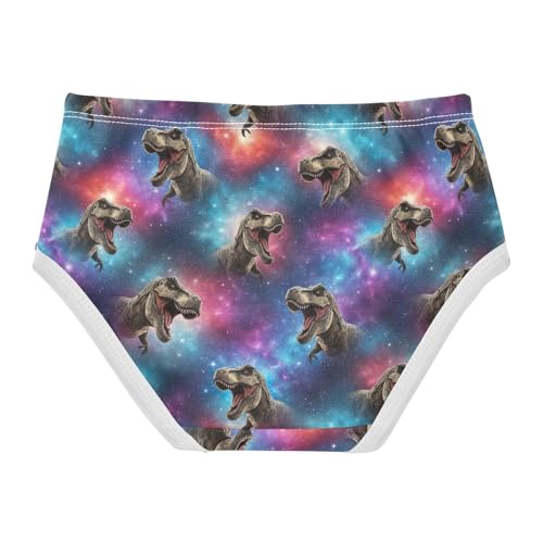 Joisal Colorful Dinosaurs Neon Panties Little Girl Toddlers Underwear Floral Cotton Artistic Underpants Briefs 2t2