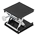 90X90mm Adjustable Laboratory Manual Lifting Platform, Scientific Lifting Bracket Jack Platform, Extendable Lifting Height Range 26 to 90 MM, Maximum Support Weight 30 Kg(Black)