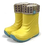 [プーキーズ] POOKIES ジュニアスノーブーツ PK-EB510N (19/20cm, イエローネイティブ)