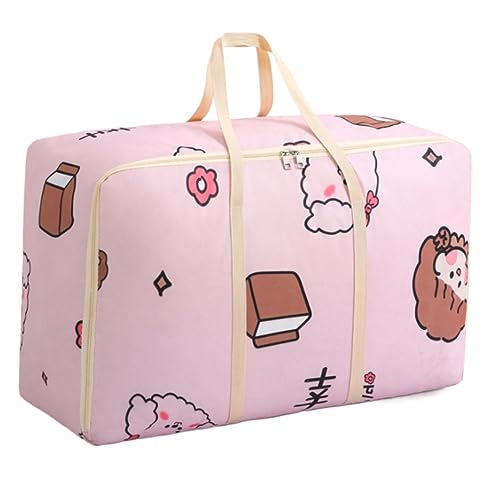 Borsa portaoggetti pieghevole per piumoni, spessa, con maniglia, 57x49x29 cm, salvaspazio, coperta, borsa versatile, biancheria da letto e per la casa.