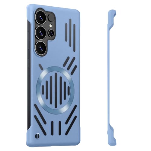 Coque Samsung S25 Ultra MagSafe antichoc pour voiture bleu