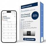 AliveCor KardiaMobile 6L ECG Portatile, Distribuito da OMRON | l’Elettrocardiogramma portatile a 6 derivazioni per Smartphone, l'ecg rileva la Fibrillazione Atriale in soli 30 secondi
