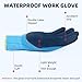 DS Safety L6201 Waterproof Work Gloves 15 Gauge Hycool Grip Men's Working Gloves Double Coated Nylon Gloves with Comfortable Latex Foam for Multipurpose Use 1 Pair(M)