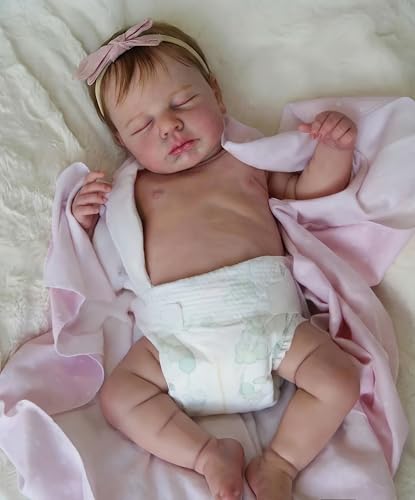 Zero Pam Muñecas Bebe Reborñ Niña-48CM Bebe Reborn Silicona Cuerpo Completo, Bebé Reborn Realista, Bebés Que Parece Real, Bebé Reborñ De Silicona con Accesorios