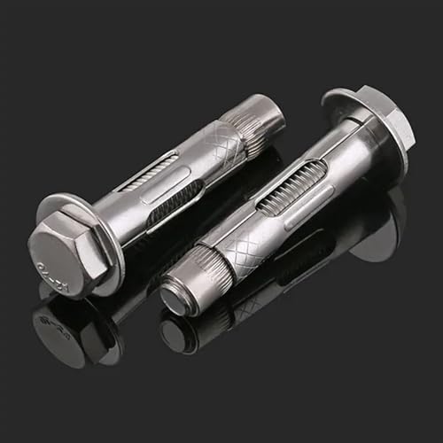 Perno de anclaje M6x50 acero inoxidable hexagonal 2pcs miniatura 3