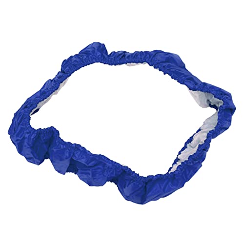Housse de pour trampoline rond bleu tapis de protection ressorts en mousse PE