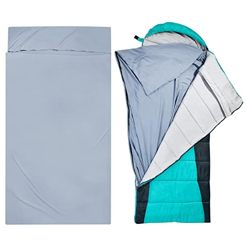 Trekman Sleeping Bag Liner For Adults Teens - Single Ultralight Hotel Sleeping Sack & Traveling Sheets For Camping, Backpacking - Lightweight Comfortable Sleep Liners #TOP7