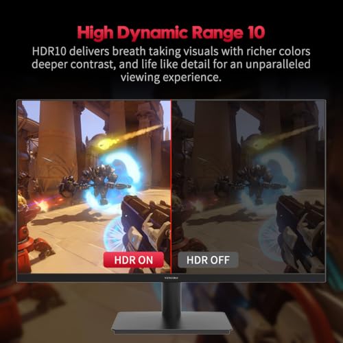 Image of Viewedge Gaming Monitor 27 inch 240Hz 1ms FHD (1920x1080p) Computer Monitor, 110% sRGB HDR10 HDMI x 2 & DP x 2 Port, Built-in Speakers, Support Freesync and Wall Mount