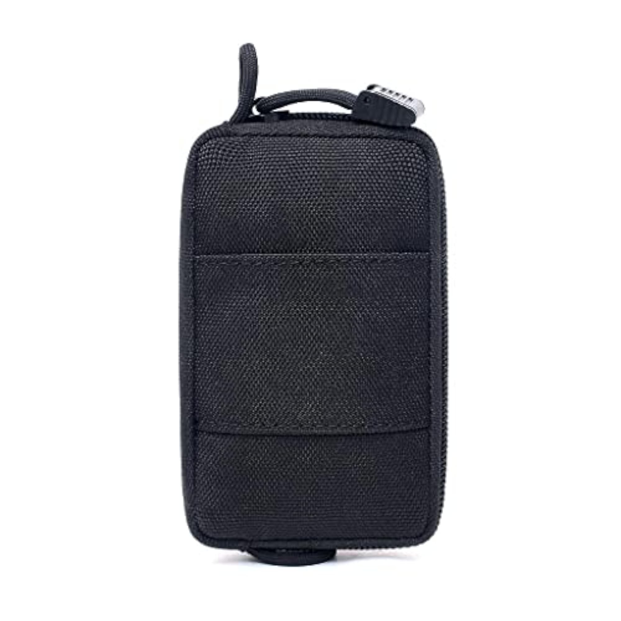 Nylon Waterproof Sport Mini Waist Bag Hiking Belt Zipper Pouch Black
