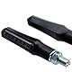 LED Mini Motorrad Blinker Shark e-geprüft schwarz universal 12V (LED Blinker, 1 Paar)