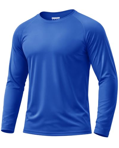 Image of Boladeci Men's UPF 50+ Sun Protection UV SPF Shirts Long Sleeve Lightweight Quick Dry Swim T-Shirts Rash Guard